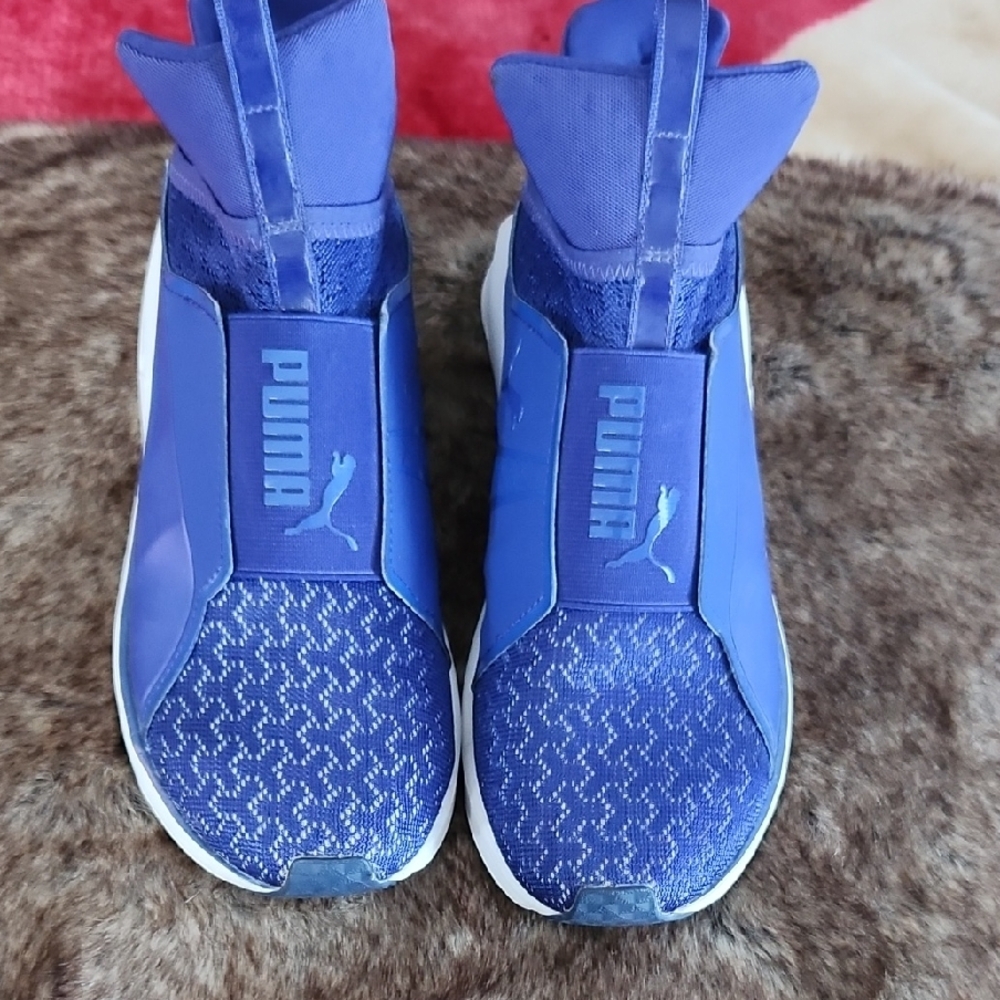 Puma Vibrant Blue Slip-On Sneakers